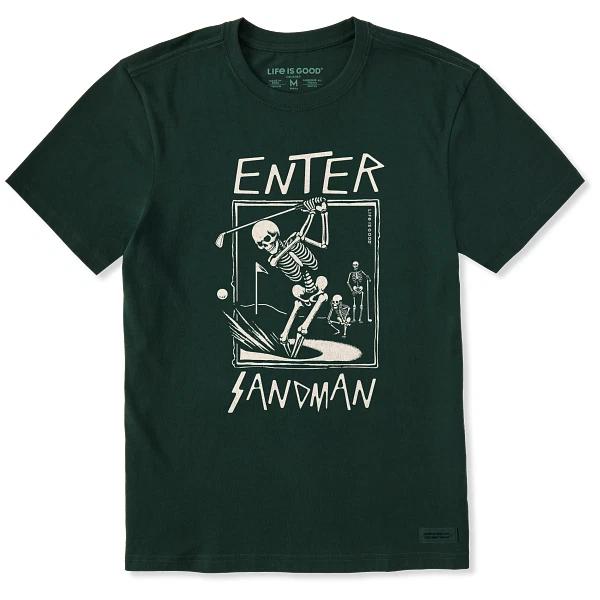 Life is Good. Men s Enter Sandman Short Sleeve Crusher Tee, Treeline Green M
Life is Good. Men s Enter Sandman Short Sleeve Crusher Tee, Treeline Green M