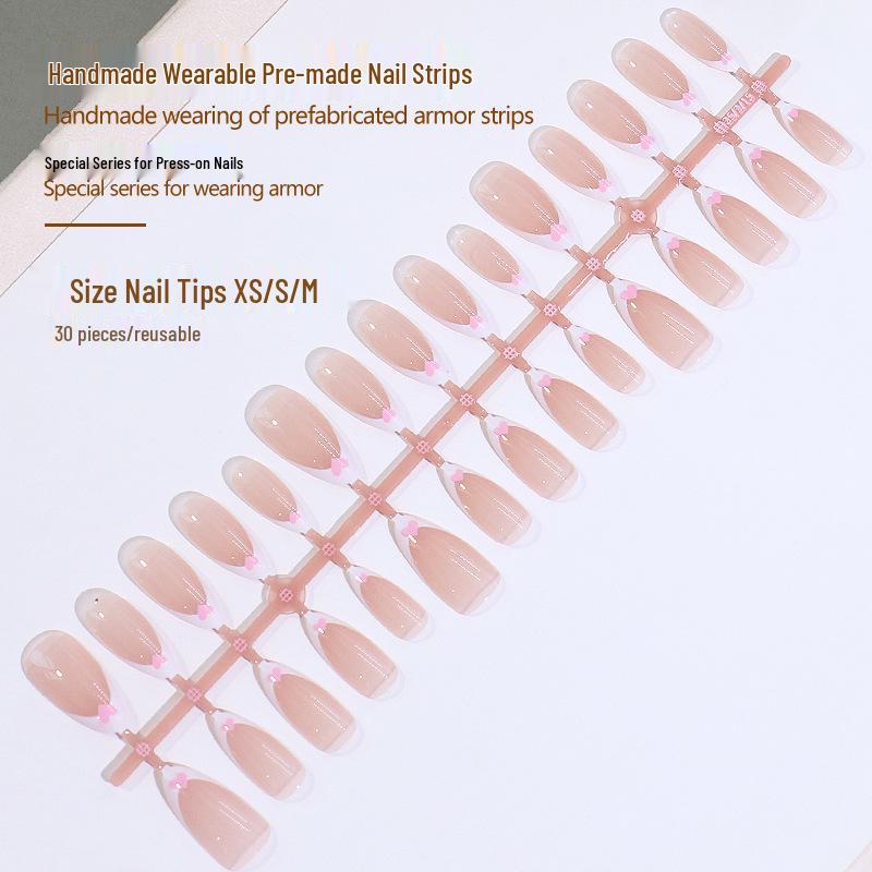 Xiaohongshu Pink Heart French Manicure Stickers: Wearable Nail Art for a Sweet, High-End Look.
Xiaohongshu Pink Heart French Manicure Stickers: Wearable Nail Art for a Sweet, High-End Look.