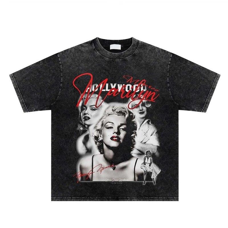American Style Summer Vintage High Street Hip Hop Portrait Print Short Sleeve Trend Men Women Loose Round Neck Cotton T-Shirt
American Style Summer Vintage High Street Hip Hop Portrait Print Short Sleeve Trend Men Women Loose Round Neck Cotton T-Shirt