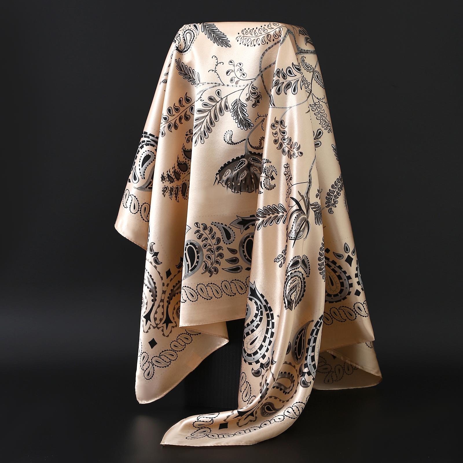 Fashion Square Silk Scarf Women Headband 90*90Cm Print Neck Scarfs Office Hair Band Hand Kerchief Female Bandana Headwear Q11421QQ-90X90CM
Fashion Square Silk Scarf Women Headband 90*90Cm Print Neck Scarfs Office Hair Band Hand Kerchief Female Bandana Headwear Q11421QQ-90X90CM