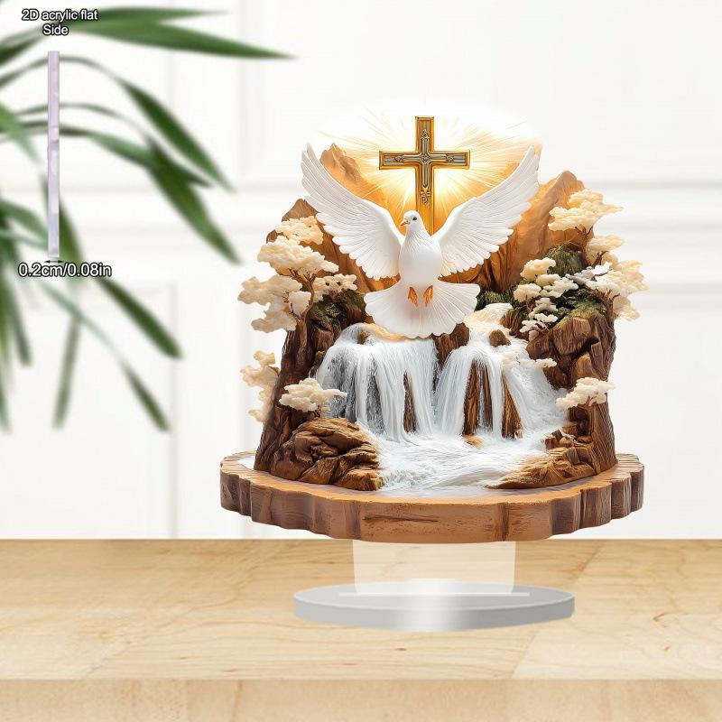 2D Flat Acrylic Peace Dove and Landscape Decoration, Indoor and Outdoor Decoration - No Battery/electricity Required, Free Day Decoration, Shop Dec 20*20cm
2D Flat Acrylic Peace Dove and Landscape Decoration, Indoor and Outdoor Decoration - No Battery/electricity Required, Free Day Decoration, Shop Dec 20*20cm