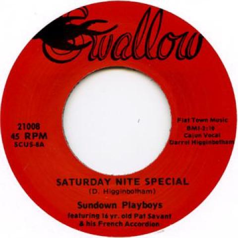 7inch Record SUNDOWN PLAYBOYS - Saturday Night Special / Valse De S SWALLOW21008 Swallow 1972 UK Folk
7inch Record SUNDOWN PLAYBOYS - Saturday Night Special / Valse De S SWALLOW21008 Swallow 1972 UK Folk