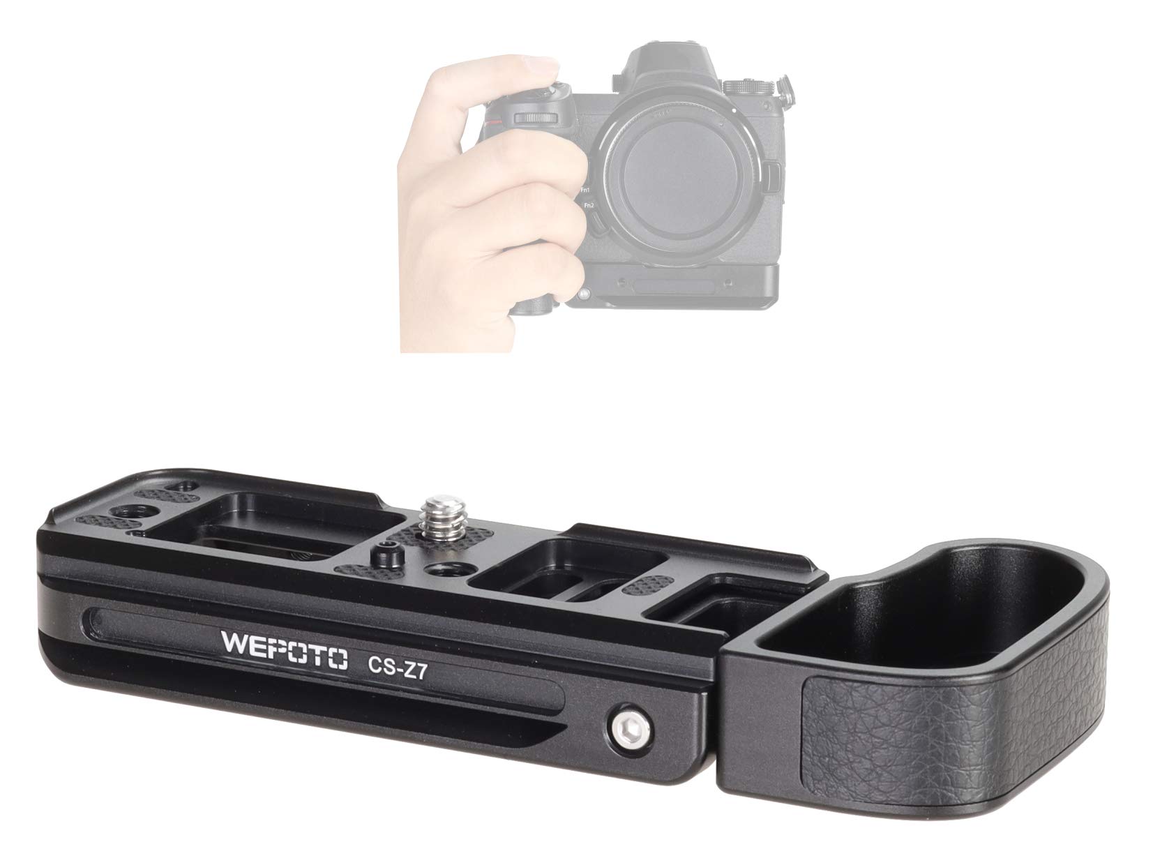 WEPOTO Металева ручка для Nikon and Z7II CS-Z7 Z5, Z6, Z7, Z6II, чорний
WEPOTO Металева ручка для Nikon and Z7II CS-Z7 Z5, Z6, Z7, Z6II, чорний