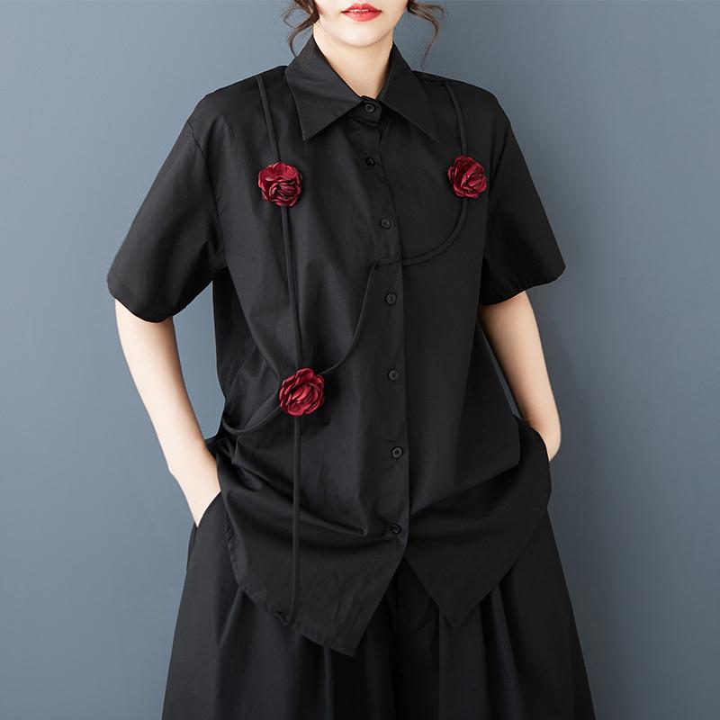 DIMANAF 2026 Women Plus Size New Summer Blouse Shirt Short Sleeve Casual Loose Lady Tops Shirts Cotton Floral one size чорний
DIMANAF 2026 Women Plus Size New Summer Blouse Shirt Short Sleeve Casual Loose Lady Tops Shirts Cotton Floral one size чорний
