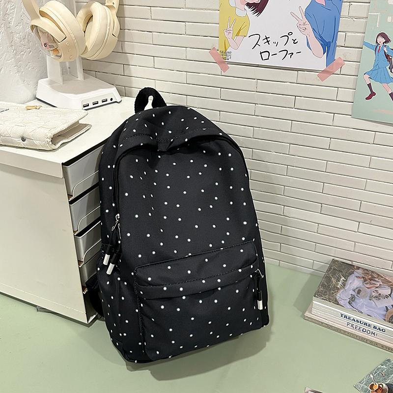 Сумка водонепроницаемая подростковая сумка для книг нейлоновый рюкзак модный рюкзак большой емкости женский наплечная сумка школьный портфель для старшей школы черный чёрный