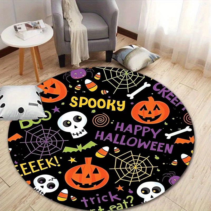 1pc Soft, Absorbent & Non-Slip Pumpkin and Skull Round Rug, Perfect for Entryway, Living Room, Bedroom Decor, Machine Washable Flannel Memor 80cm by 80cm
1pc Soft, Absorbent & Non-Slip Pumpkin and Skull Round Rug, Perfect for Entryway, Living Room, Bedroom Decor, Machine Washable Flannel Memor 80cm by 80cm