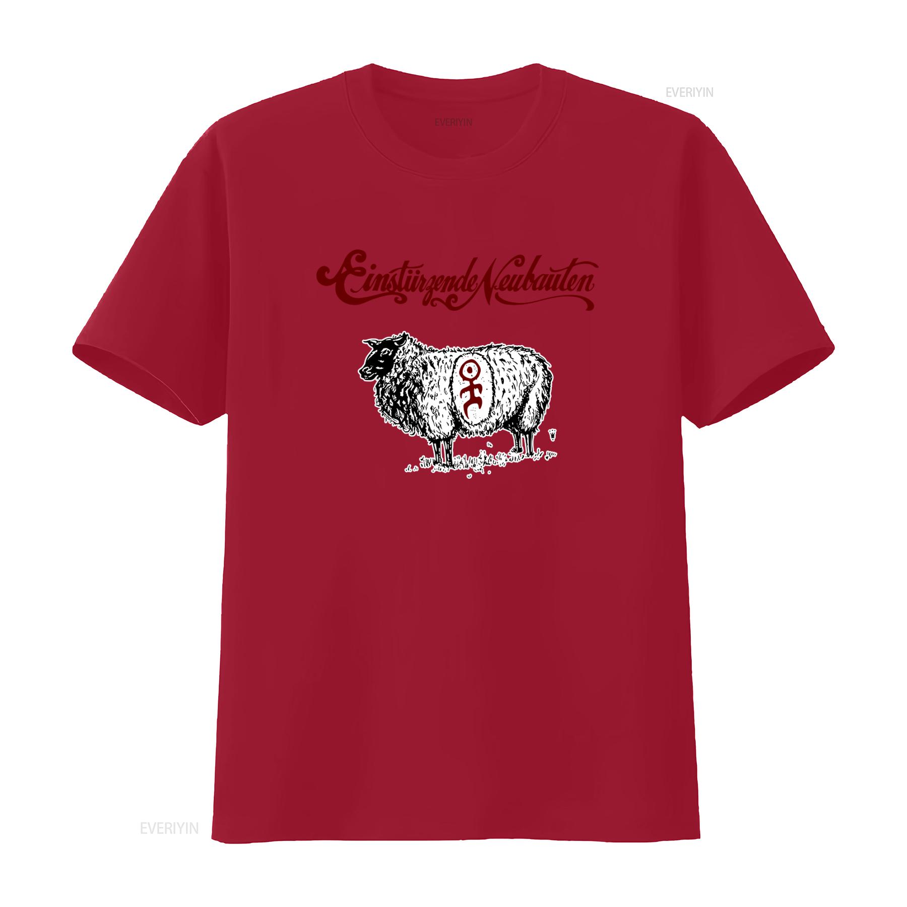 Einsturzende Neubauten Mens T Shirt with Sheep and Symbol Print vintage Washed homme Slightly Versatile Stylish S
Einsturzende Neubauten Mens T Shirt with Sheep and Symbol Print vintage Washed homme Slightly Versatile Stylish S