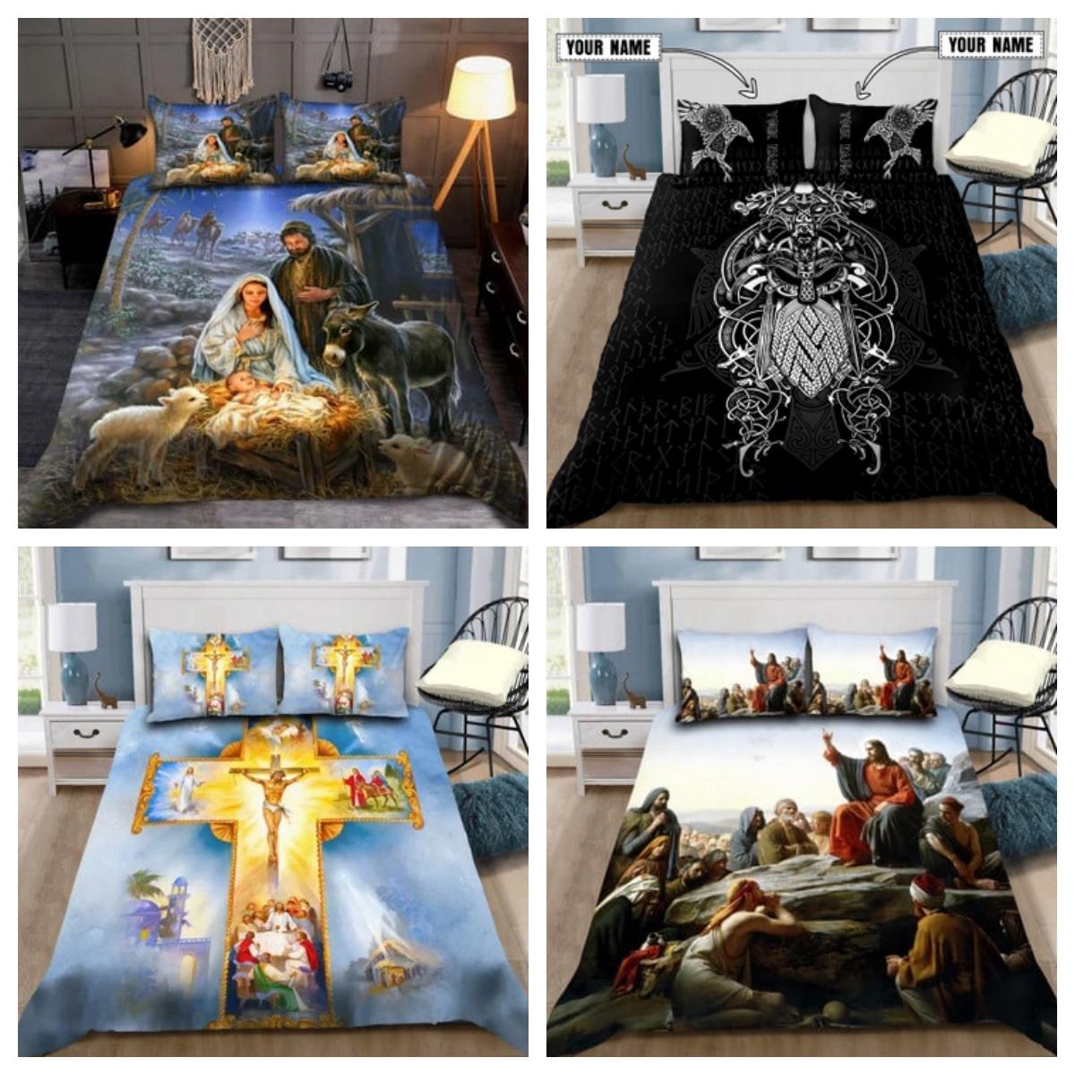 Quilt Cover Set Premium Jesus 3D All Over Printed Bedding Cover Suit Pillowcase Single 135x200cm
Quilt Cover Set Premium Jesus 3D All Over Printed Bedding Cover Suit Pillowcase Single 135x200cm