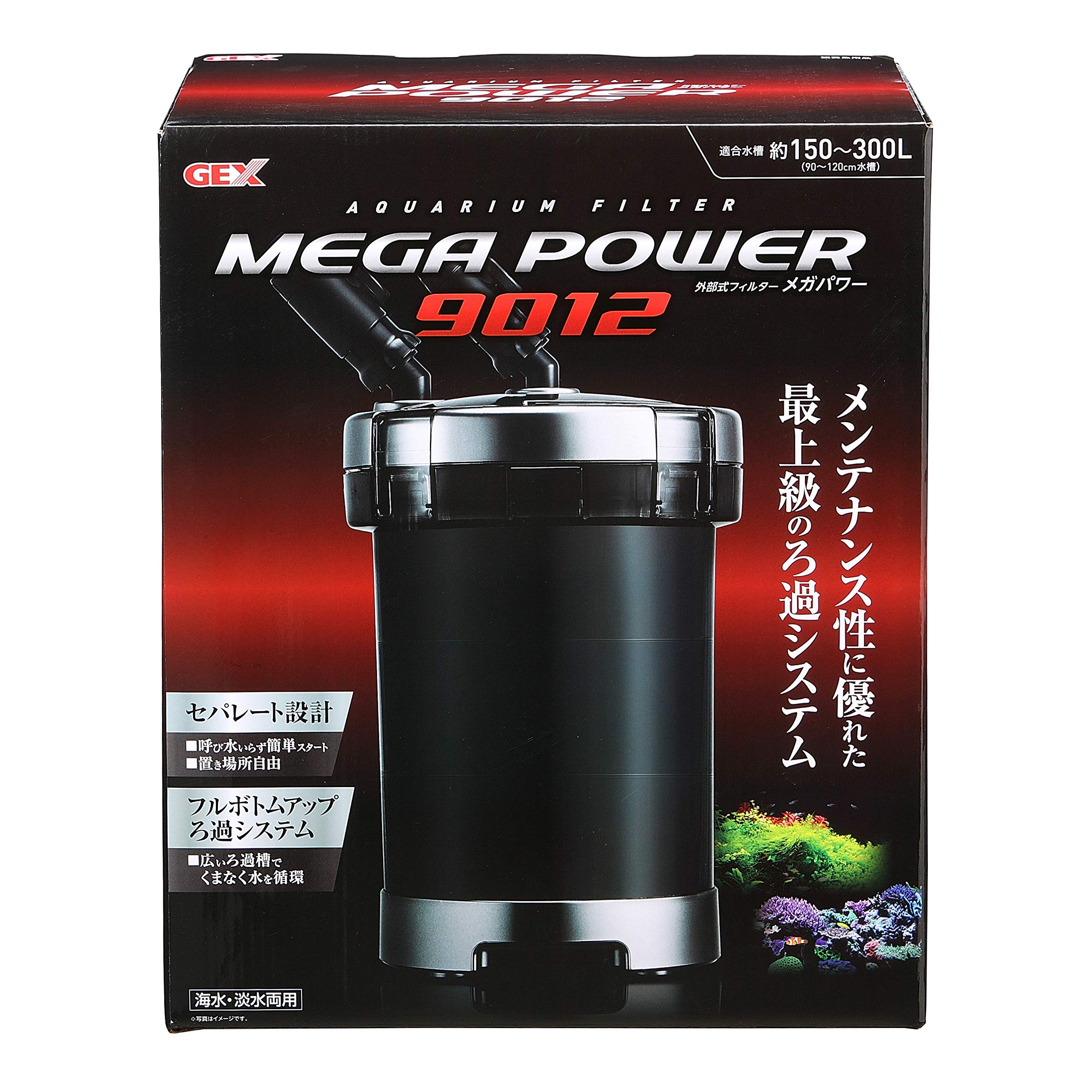 GEX AQUA FILTER Mega Power 9012 Separate design Easy start without priming External filter Compatible water volume approximately 150~300L
GEX AQUA FILTER Mega Power 9012 Separate design Easy start without priming External filter Compatible water volume approximately 150~300L