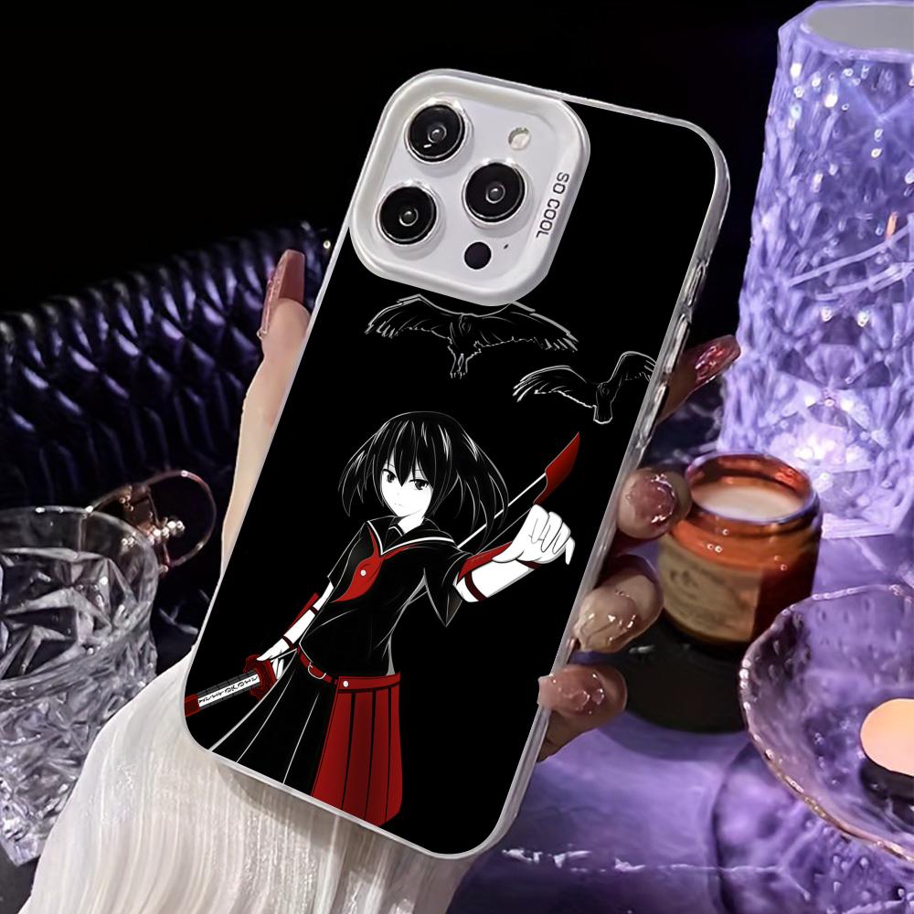 Akame Kurome White Translucent Mobile Phone Case for iPhone 17 16 15 14 13 12 11 X XR XS Air Pro Max Plus Colorful Cover iPhone 11 Pro
Akame Kurome White Translucent Mobile Phone Case for iPhone 17 16 15 14 13 12 11 X XR XS Air Pro Max Plus Colorful Cover iPhone 11 Pro