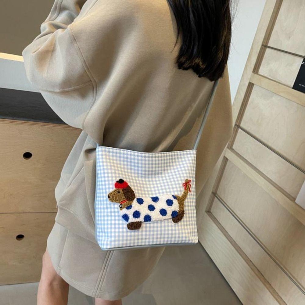 Cute Dog Canvas Tote Bag Casual Lovely Handbag Kawaii Cartoon Animal Bucket Bag Streetwear style4
Cute Dog Canvas Tote Bag Casual Lovely Handbag Kawaii Cartoon Animal Bucket Bag Streetwear style4