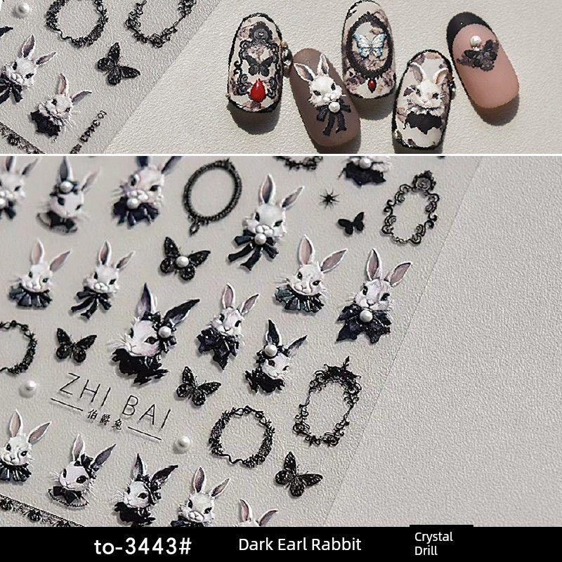 Dark Bright Crystal Earl Rabbit Nail Stickers Embossed Back Glue Pearl Cute Dark Nail Stickers Nail Ornament to-3443# Diablo Earl Rabbit Crystal Diamond
Dark Bright Crystal Earl Rabbit Nail Stickers Embossed Back Glue Pearl Cute Dark Nail Stickers Nail Ornament to-3443# Diablo Earl Rabbit Crystal Diamond