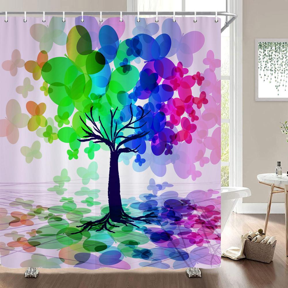 Art Butterfly Flowers Shower Curtain Floral Bath Curtain Polyester Fabric Waterproof Bathroom Curtains with Hooks Bath Screen W90xH180cm
Art Butterfly Flowers Shower Curtain Floral Bath Curtain Polyester Fabric Waterproof Bathroom Curtains with Hooks Bath Screen W90xH180cm