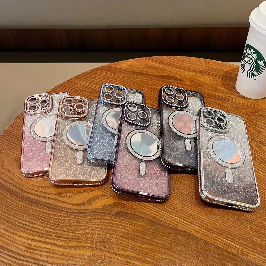 Magnetic Makeup Mirror Suitable for Apple 16 Rhinestone Phone Case IPhone 15 Flash Powder 14proMax Anti-fall Protection Case iPhone16
Magnetic Makeup Mirror Suitable for Apple 16 Rhinestone Phone Case IPhone 15 Flash Powder 14proMax Anti-fall Protection Case iPhone16