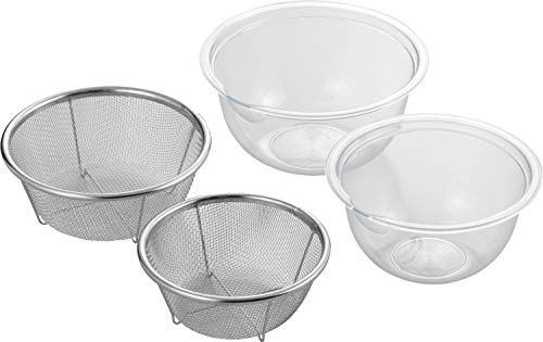 Yoshikawa SJ2965 Colander Bowl, Bowl, Microwave Safe, Bowl 6.7 inches (17 cm), Bowl 5.9 inches (15 cm), Colander 5.9 inches (15 cm), Colander 5.1 inch
Yoshikawa SJ2965 Colander Bowl, Bowl, Microwave Safe, Bowl 6.7 inches (17 cm), Bowl 5.9 inches (15 cm), Colander 5.9 inches (15 cm), Colander 5.1 inch