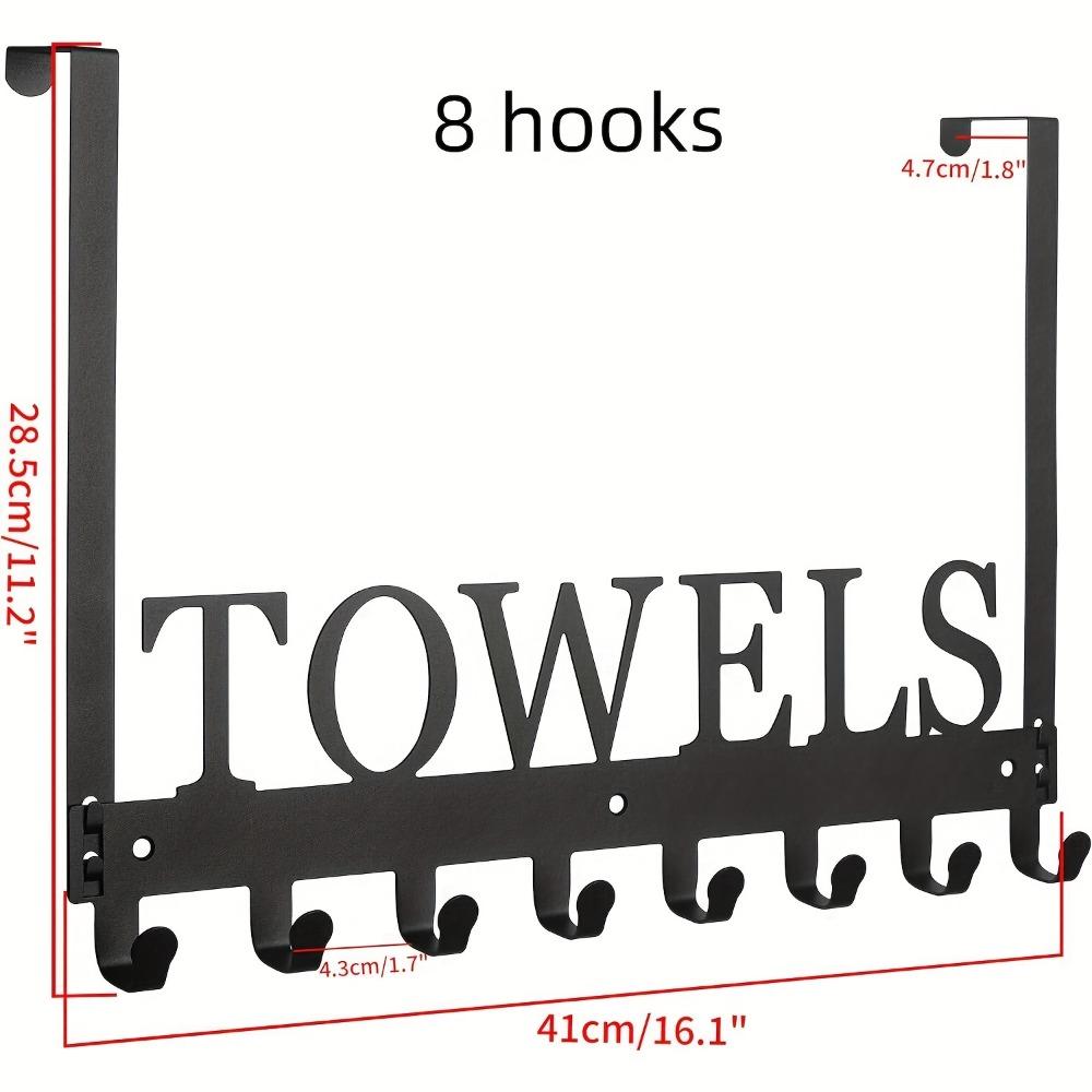 Heavy Duty Over Door Towel Rack 5/6/8 Hooks No Drilling, Black Metal Wall Mounted Organizer for Bathroom Kitchen Bedroom, Space Saving 8 чёрный
Heavy Duty Over Door Towel Rack 5/6/8 Hooks No Drilling, Black Metal Wall Mounted Organizer for Bathroom Kitchen Bedroom, Space Saving 8 чёрный