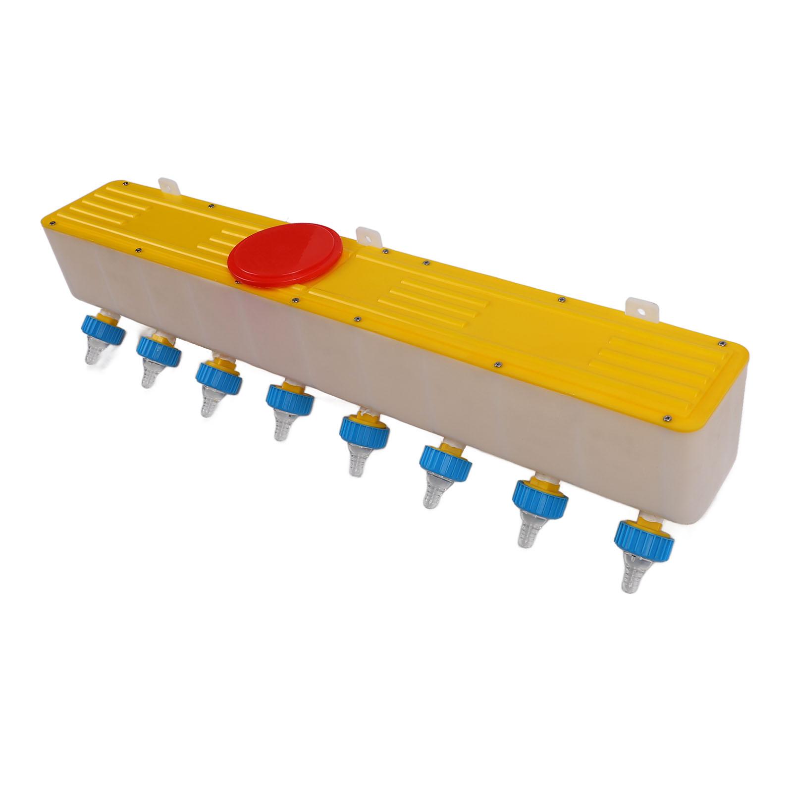 Silicone Lamb Drink Feeder with 8 Nipples Wall Mounted 10L Livestock Milk Feeding Bucket for Nursing Animal Lamb L
Silicone Lamb Drink Feeder with 8 Nipples Wall Mounted 10L Livestock Milk Feeding Bucket for Nursing Animal Lamb L