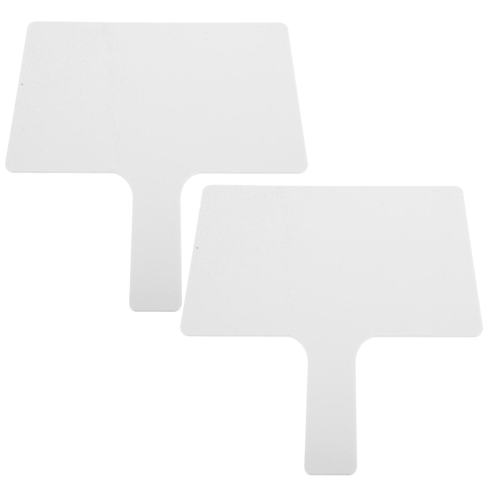 2Pcs Dry Erase Answer Paddle Hand Held White Board Double Sided Dry Erase Answer Board for Teaching Office Meeting Rectangle 24.5x19.5x0.5cm
2Pcs Dry Erase Answer Paddle Hand Held White Board Double Sided Dry Erase Answer Board for Teaching Office Meeting Rectangle 24.5x19.5x0.5cm