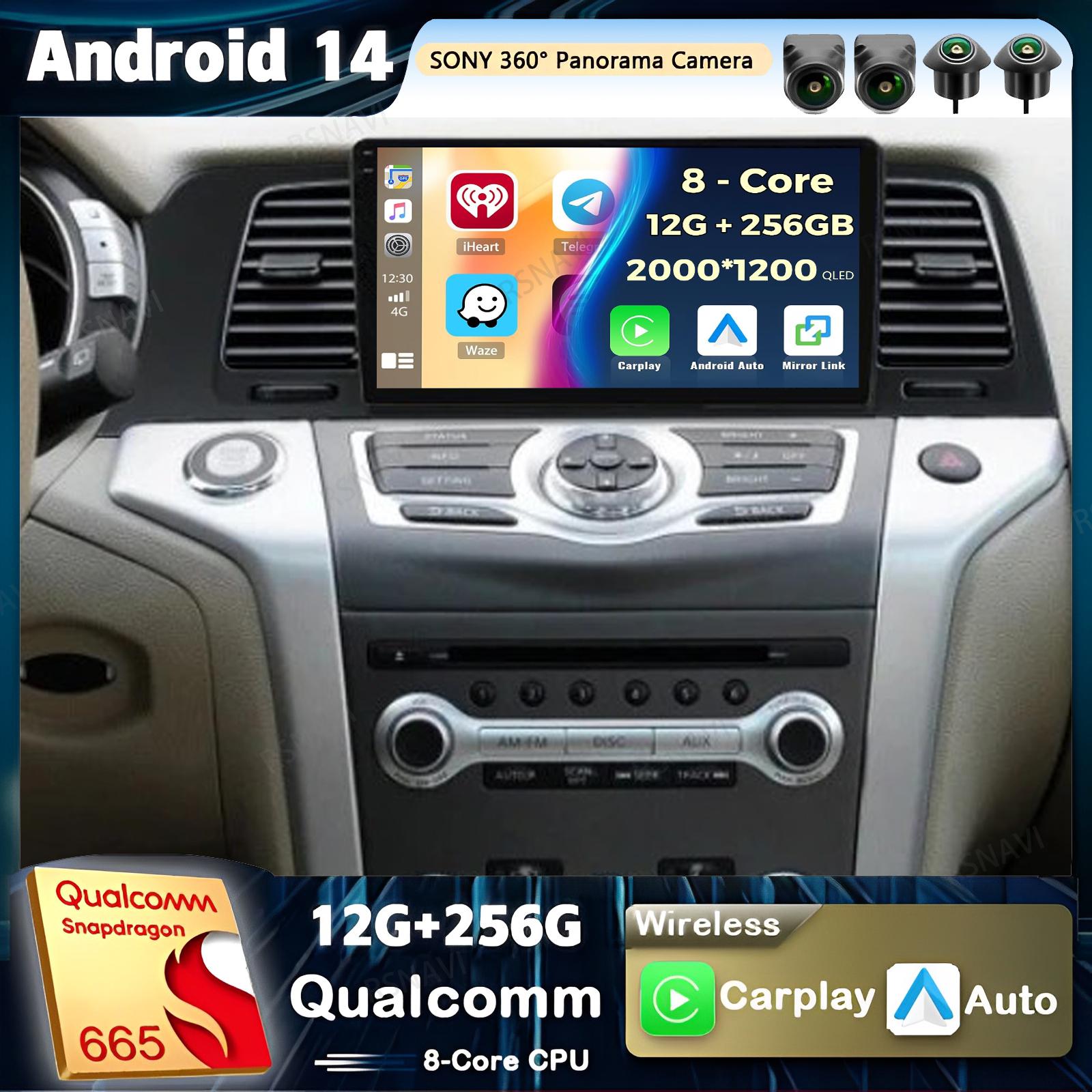Android 14 Carplay автомобильное радио для Nissan Murano Z51 2008 2009 - 2016 мультимедийный видеоплеер навигация GPS стерео DVD WIFI+4G BT
Android 14 Carplay автомобильное радио для Nissan Murano Z51 2008 2009 - 2016 мультимедийный видеоплеер навигация GPS стерео DVD WIFI+4G BT
