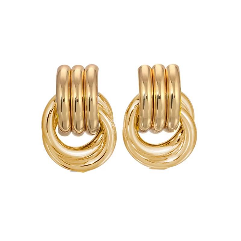Retro Gold Plated Stainless Steel Texture Earrings for Women Circle Twist Geometric Statement Ear Stud Fashion Jewelry Bijoux
Retro Gold Plated Stainless Steel Texture Earrings for Women Circle Twist Geometric Statement Ear Stud Fashion Jewelry Bijoux