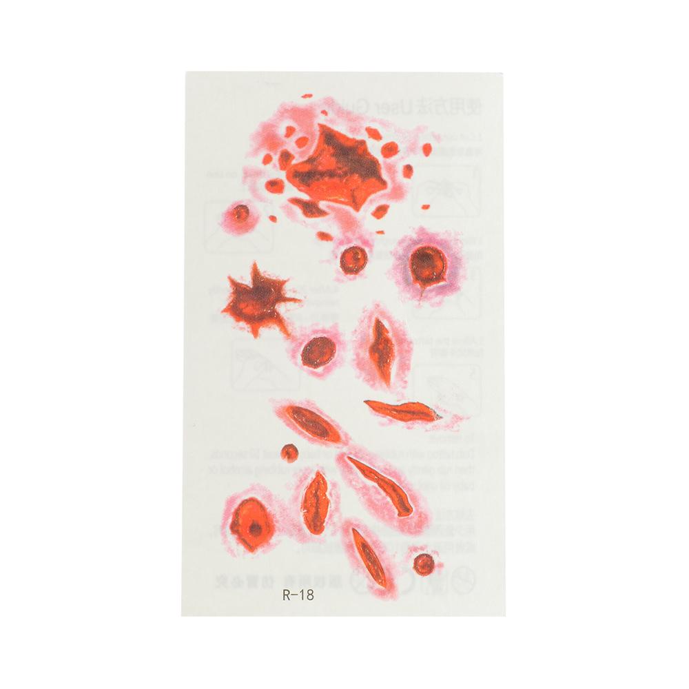 Terror Wound Makeup Props Temporary Tattoos Stickers Halloween Water Transfer Slider Horror Scars різнокольоровий
Terror Wound Makeup Props Temporary Tattoos Stickers Halloween Water Transfer Slider Horror Scars різнокольоровий
