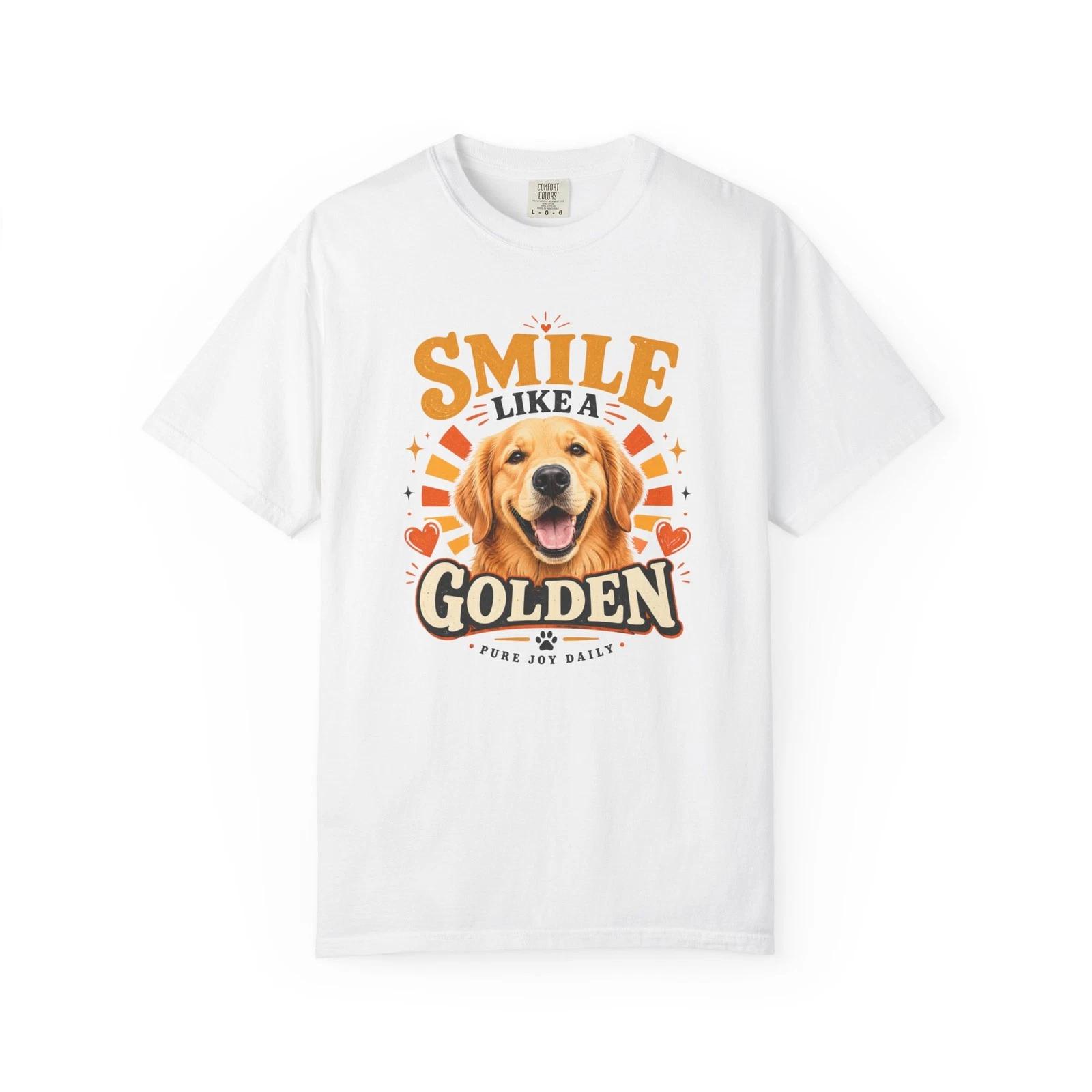 Smile Like A Golden T-Shirt, Golden Retriever Dog Lover Tee S-4XL S
Smile Like A Golden T-Shirt, Golden Retriever Dog Lover Tee S-4XL S