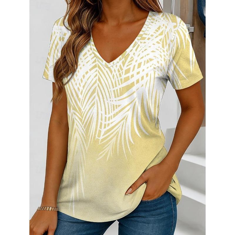 Women s Vintage Plant Print T-Shirt, V-Neck Short Sleeve, Yellow Pink Purple Green, Spring Summer XL
Women s Vintage Plant Print T-Shirt, V-Neck Short Sleeve, Yellow Pink Purple Green, Spring Summer XL