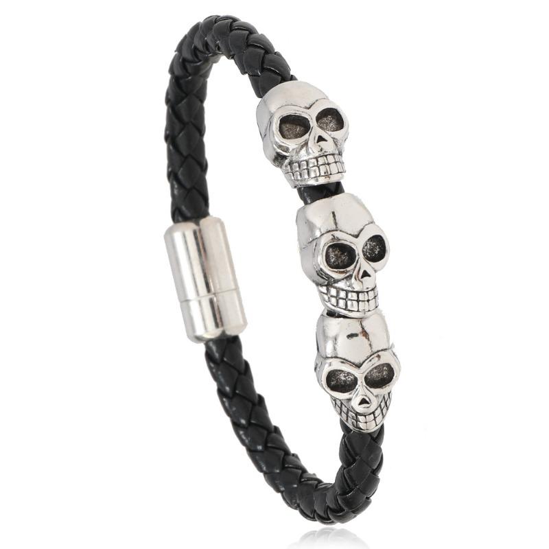 Meier Stylish punk style bracelet magnetic buckle bracelet menretrohip hop skull bracelet 19CM чёрный
Meier Stylish punk style bracelet magnetic buckle bracelet menretrohip hop skull bracelet 19CM чёрный
