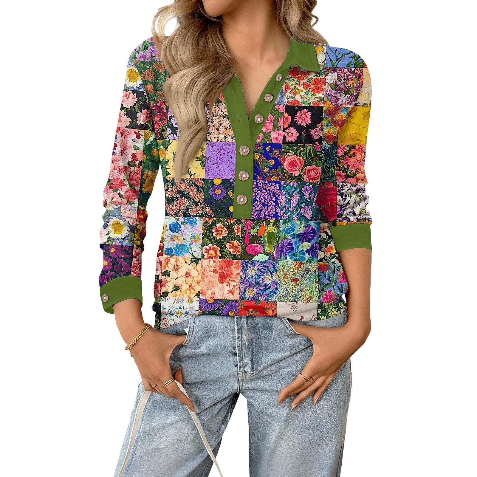 Women s relaxed V,neck long,sleeved button,down floral pullover top S фіолетовий
Women s relaxed V,neck long,sleeved button,down floral pullover top S фіолетовий