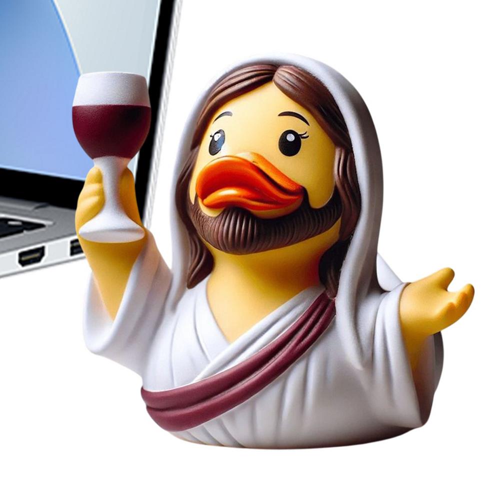 Resin Ducks Easter Figurines Christmas Decor Jesus Duck Desk Toys Cute Home Decor For Adults Kitchen Office Car Bedroom Desk
Resin Ducks Easter Figurines Christmas Decor Jesus Duck Desk Toys Cute Home Decor For Adults Kitchen Office Car Bedroom Desk
