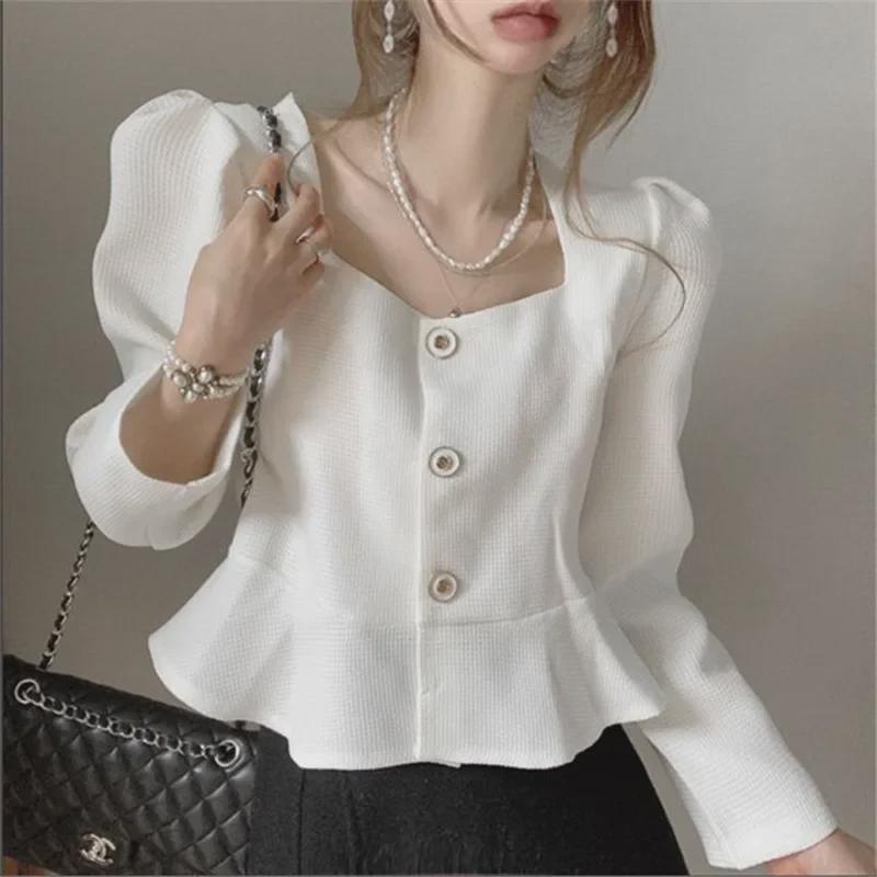 Korean Retro Ruffled Square-Collar Shirt, Spring/Autumn 2025 - Women s Celebrity Style Jacket Top S
Korean Retro Ruffled Square-Collar Shirt, Spring/Autumn 2025 - Women s Celebrity Style Jacket Top S