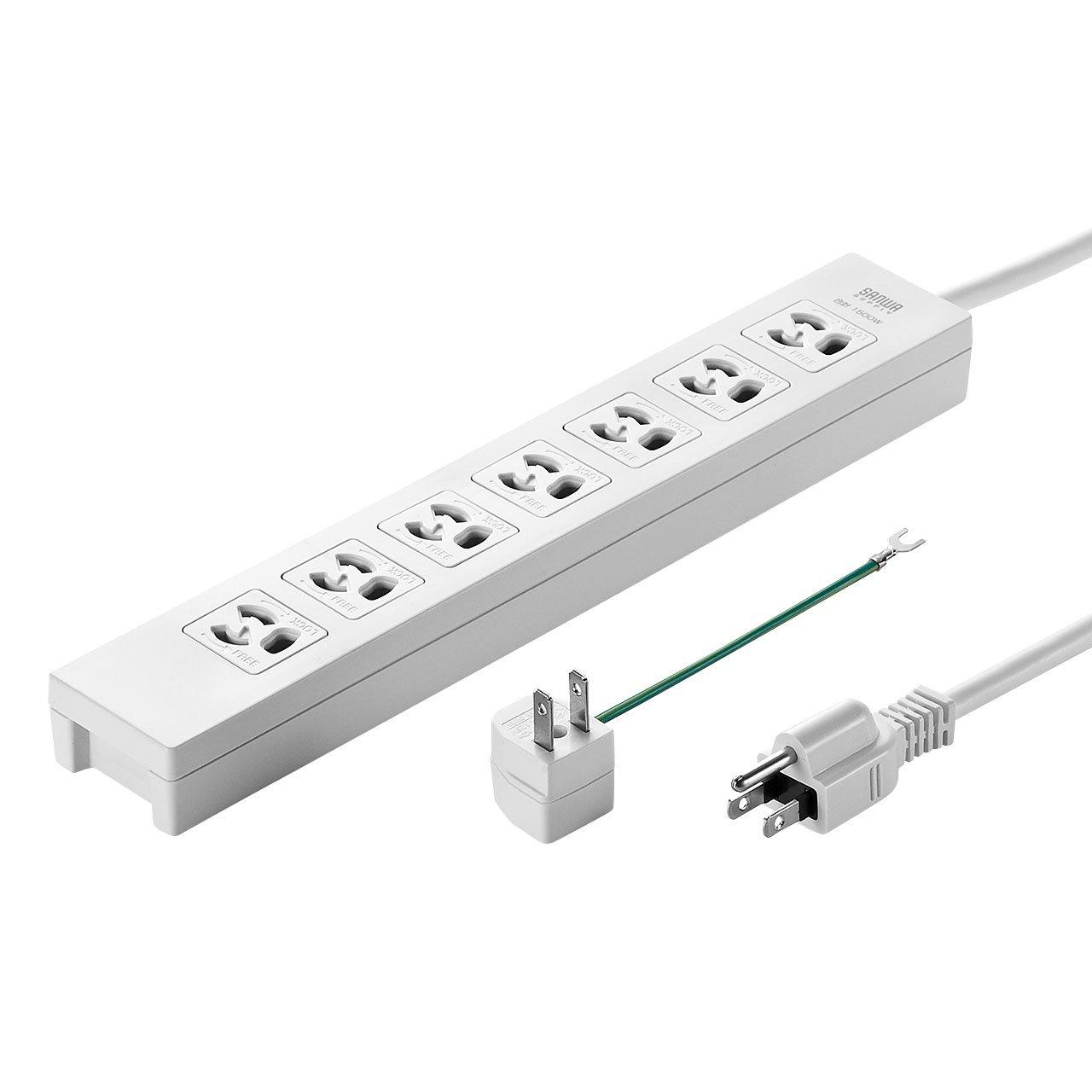 Sanwa Supply Power Strip, 3-Pin to 2-Pin Conversion Adapter, 7 Outlets, 5m, TAP-F37-5AD
Sanwa Supply Power Strip, 3-Pin to 2-Pin Conversion Adapter, 7 Outlets, 5m, TAP-F37-5AD
