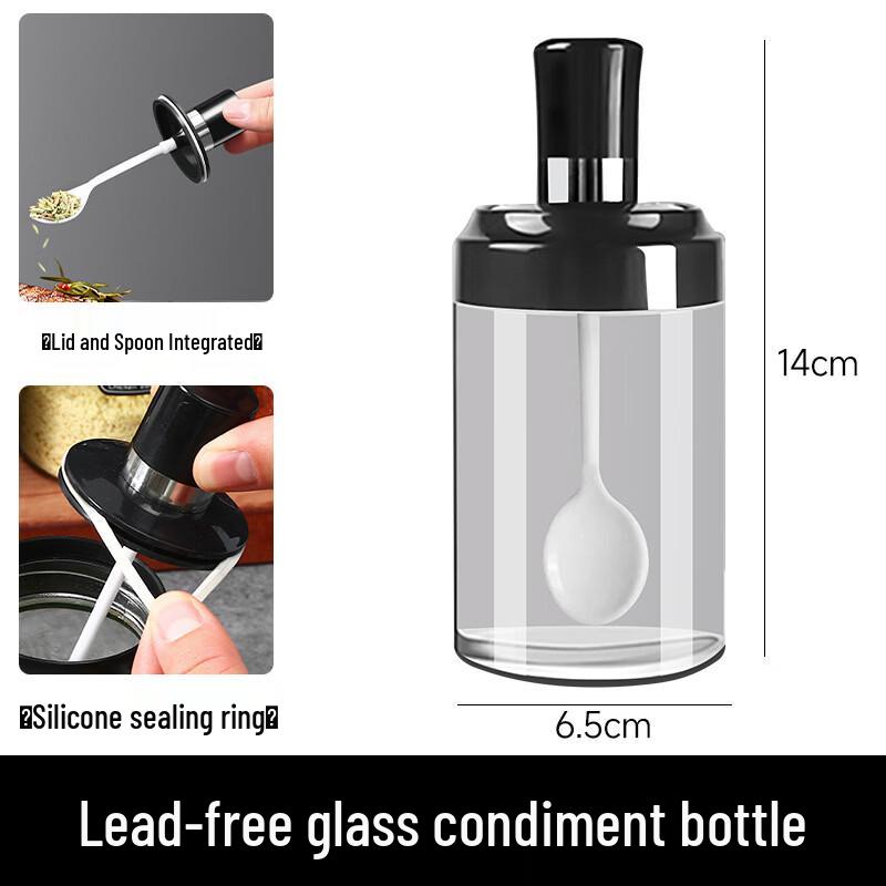 Abay Integrated Spoon & Lid Glass Seasoning Jar
Abay Integrated Spoon & Lid Glass Seasoning Jar