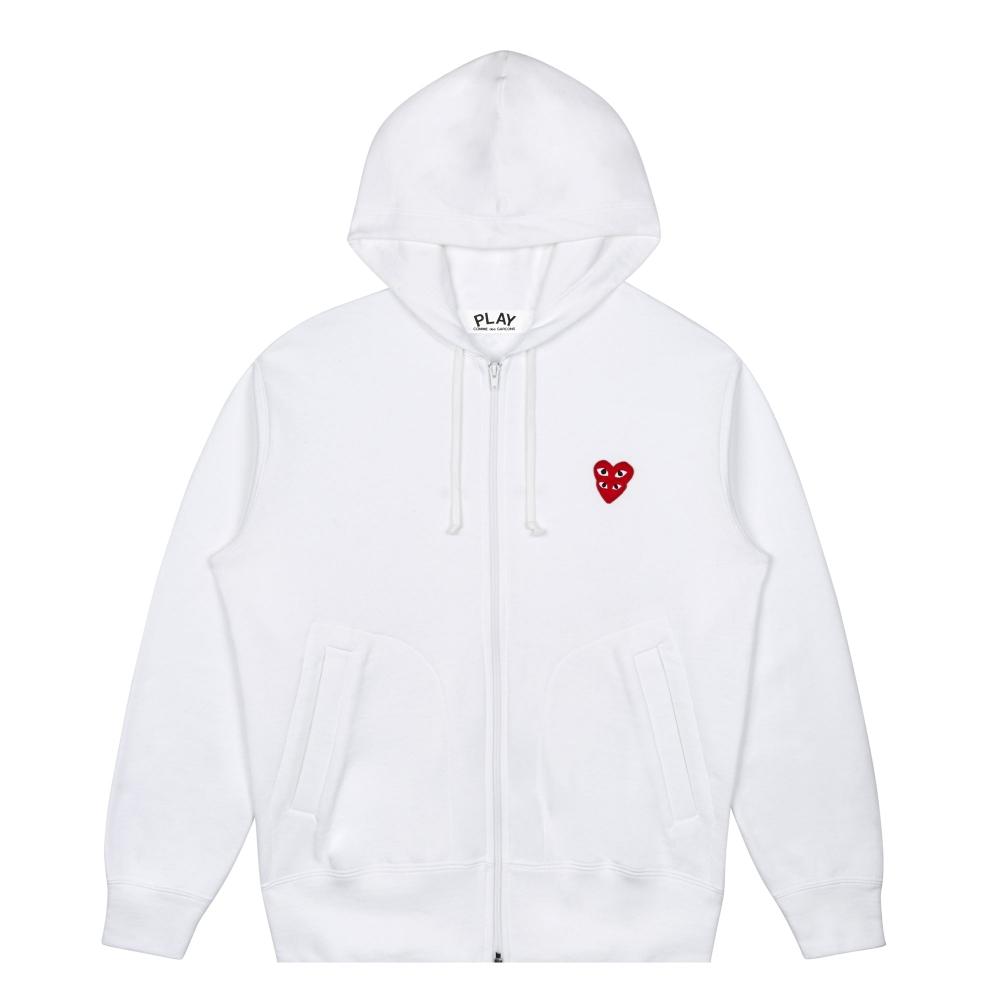 PLAY Comme des Garc ons PLAY CDG Мужская толстовка с двойным красным сердцем, белая, AZ T294 051
PLAY Comme des Garc ons PLAY CDG Мужская толстовка с двойным красным сердцем, белая, AZ T294 051
