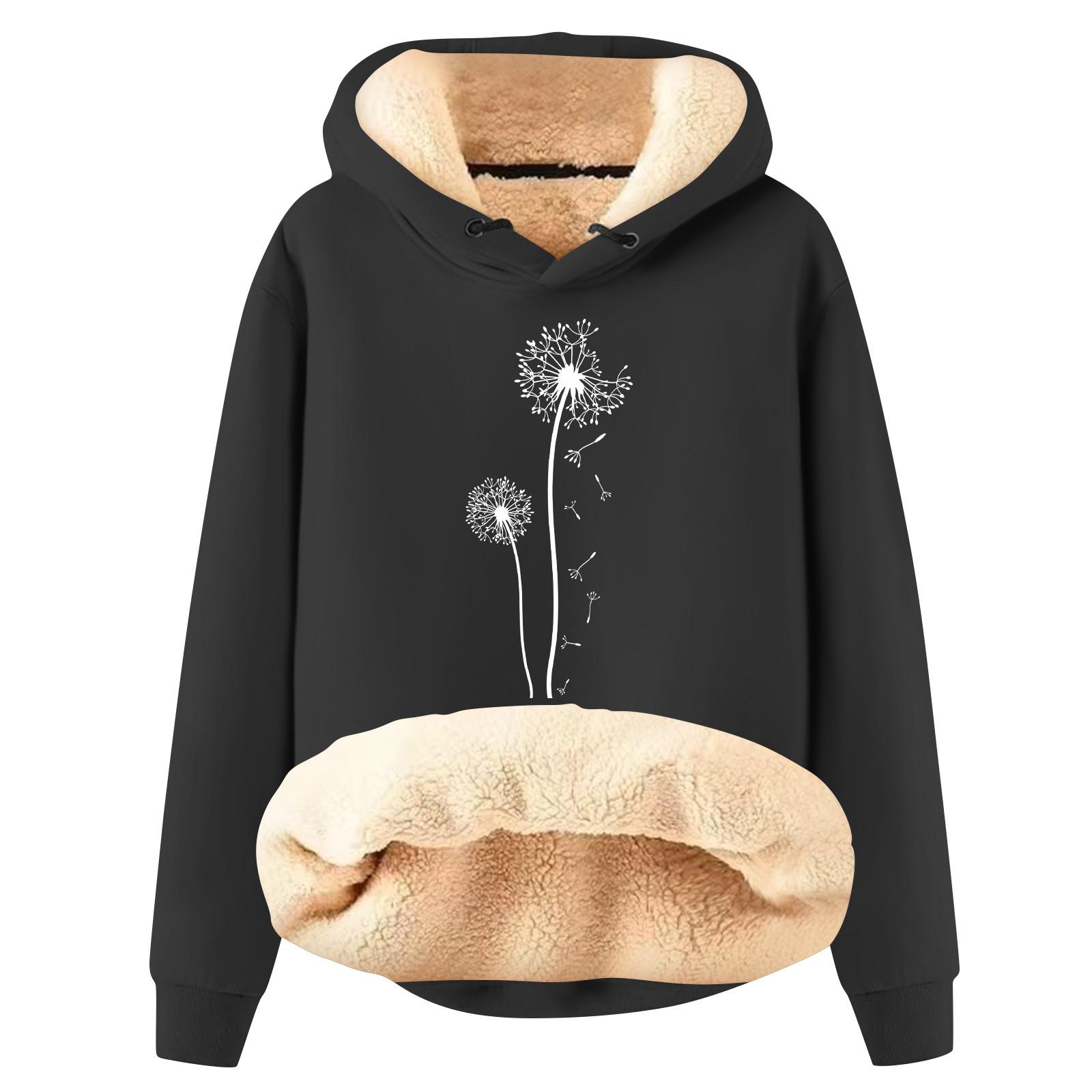 Женская модная плюшевая теплая свободная толстовка с капюшоном и принтом XL чёрный
Женская модная плюшевая теплая свободная толстовка с капюшоном и принтом XL чёрный