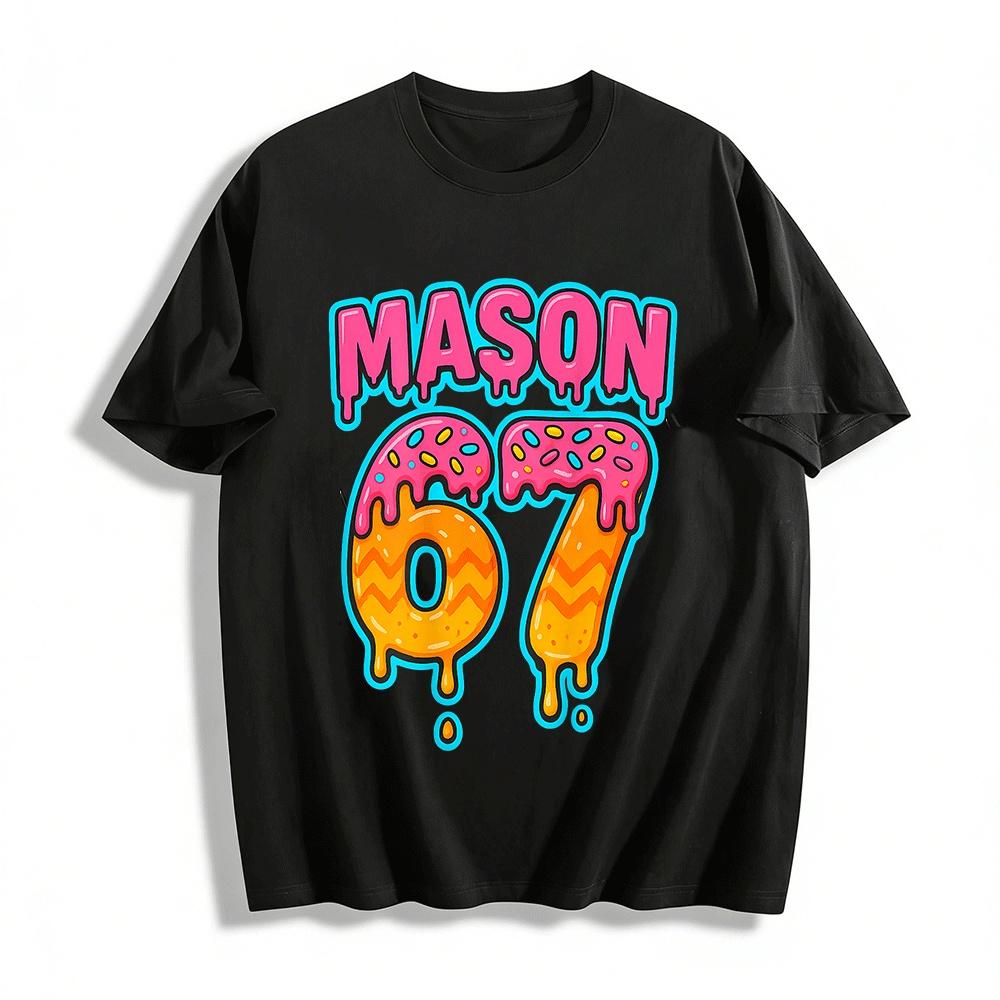 Frosting Style Mason 67 Graphic Casual Short Sleeve Tee Pure cotton T-shirt XXS
Frosting Style Mason 67 Graphic Casual Short Sleeve Tee Pure cotton T-shirt XXS