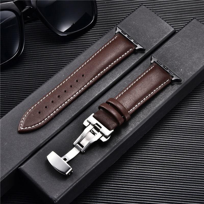 Casual Leather Watch Band for Apple Watch 8 7 6 5 4 3 Butterfly Buckle Straps 38mm 40mm 41mm 42mm 44mm 45mm Bracelet for Iwatch 42mm 44mm 45mm
Casual Leather Watch Band for Apple Watch 8 7 6 5 4 3 Butterfly Buckle Straps 38mm 40mm 41mm 42mm 44mm 45mm Bracelet for Iwatch 42mm 44mm 45mm