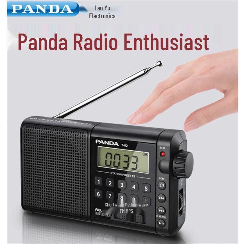 PANDA T-02 Portable Full Band Rechargeable Radio with Card Slot for Seniors Black Standard
PANDA T-02 Portable Full Band Rechargeable Radio with Card Slot for Seniors Black Standard