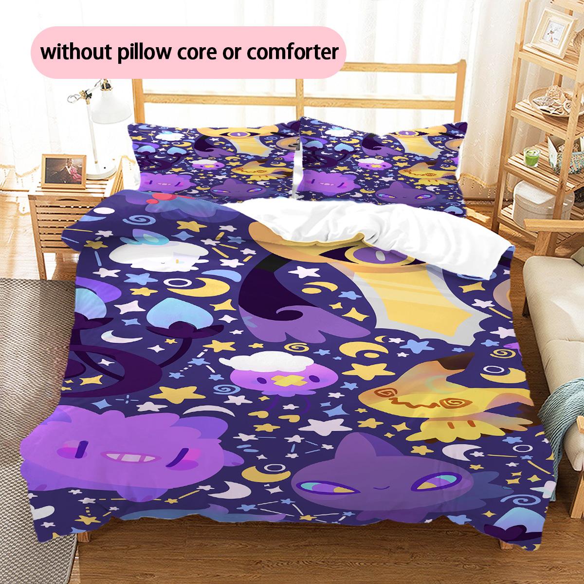 Pokémon Pikachu Eevee Pattern Bedding Home Decoration Birthday Gift (1 * duvet cover + 2 * pillowcase, without core) 135x200cm
Pokémon Pikachu Eevee Pattern Bedding Home Decoration Birthday Gift (1 * duvet cover + 2 * pillowcase, without core) 135x200cm
