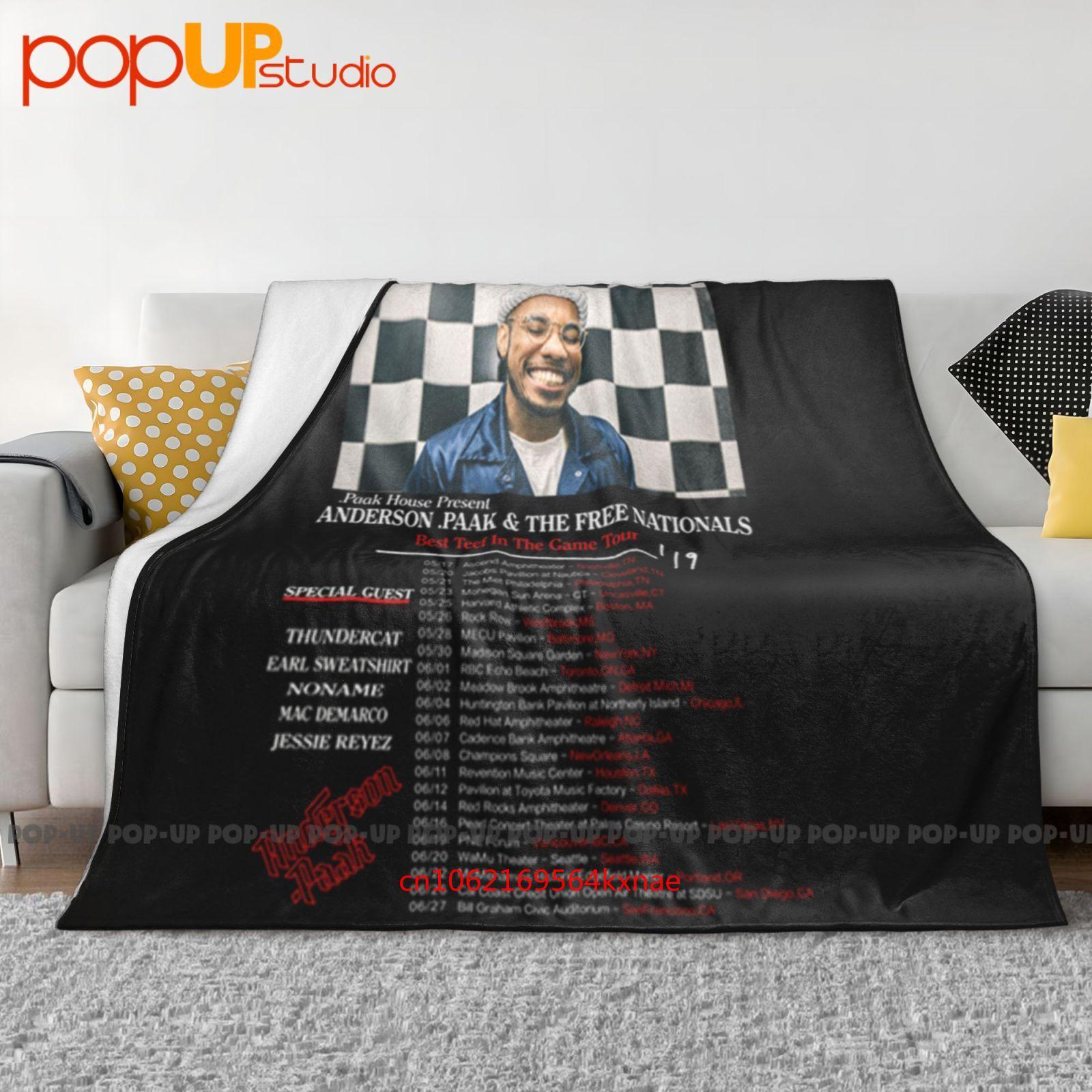 Anderson Paak World Tour 2019 Rap Hip Hop Ultra-Soft Blanket Quilt Winter Sofa Cover Bed Covers 30x40in
Anderson Paak World Tour 2019 Rap Hip Hop Ultra-Soft Blanket Quilt Winter Sofa Cover Bed Covers 30x40in