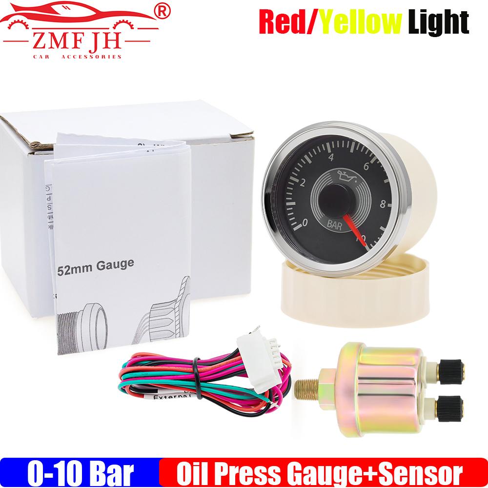 ZMFJH Retro 52MM Oil Pressure Gauge+Sensor 1/8NPT RED Yellow Light Pointer 0-10BAR Oil Press Meter for Marine Boat Car 12V24V BS
ZMFJH Retro 52MM Oil Pressure Gauge+Sensor 1/8NPT RED Yellow Light Pointer 0-10BAR Oil Press Meter for Marine Boat Car 12V24V BS