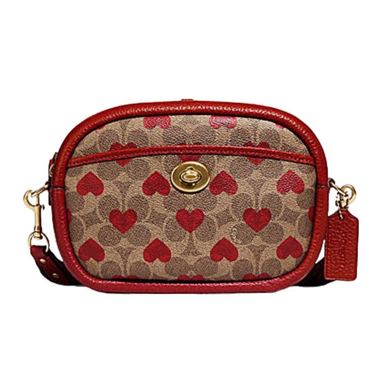 Coach Classic Monogram Turnlock Canvas And Leather Camera Bag Women Shoulder Bag Brown Red C8390-B4P22 Basic Set (Bag+Dust Bag)
Coach Classic Monogram Turnlock Canvas And Leather Camera Bag Women Shoulder Bag Brown Red C8390-B4P22 Basic Set (Bag+Dust Bag)