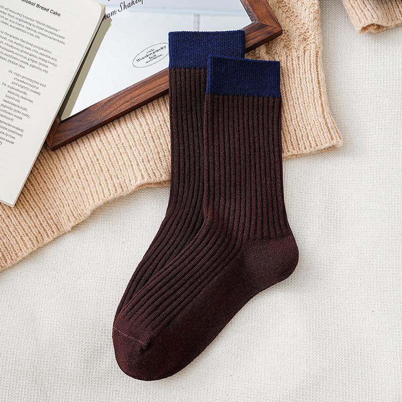 Retro Contrasting Socks Pure Cotton Tube Socks Season Dongdaemun Internet Celebrity Double Needle Boneless Pile Socks One size fits all
Retro Contrasting Socks Pure Cotton Tube Socks Season Dongdaemun Internet Celebrity Double Needle Boneless Pile Socks One size fits all