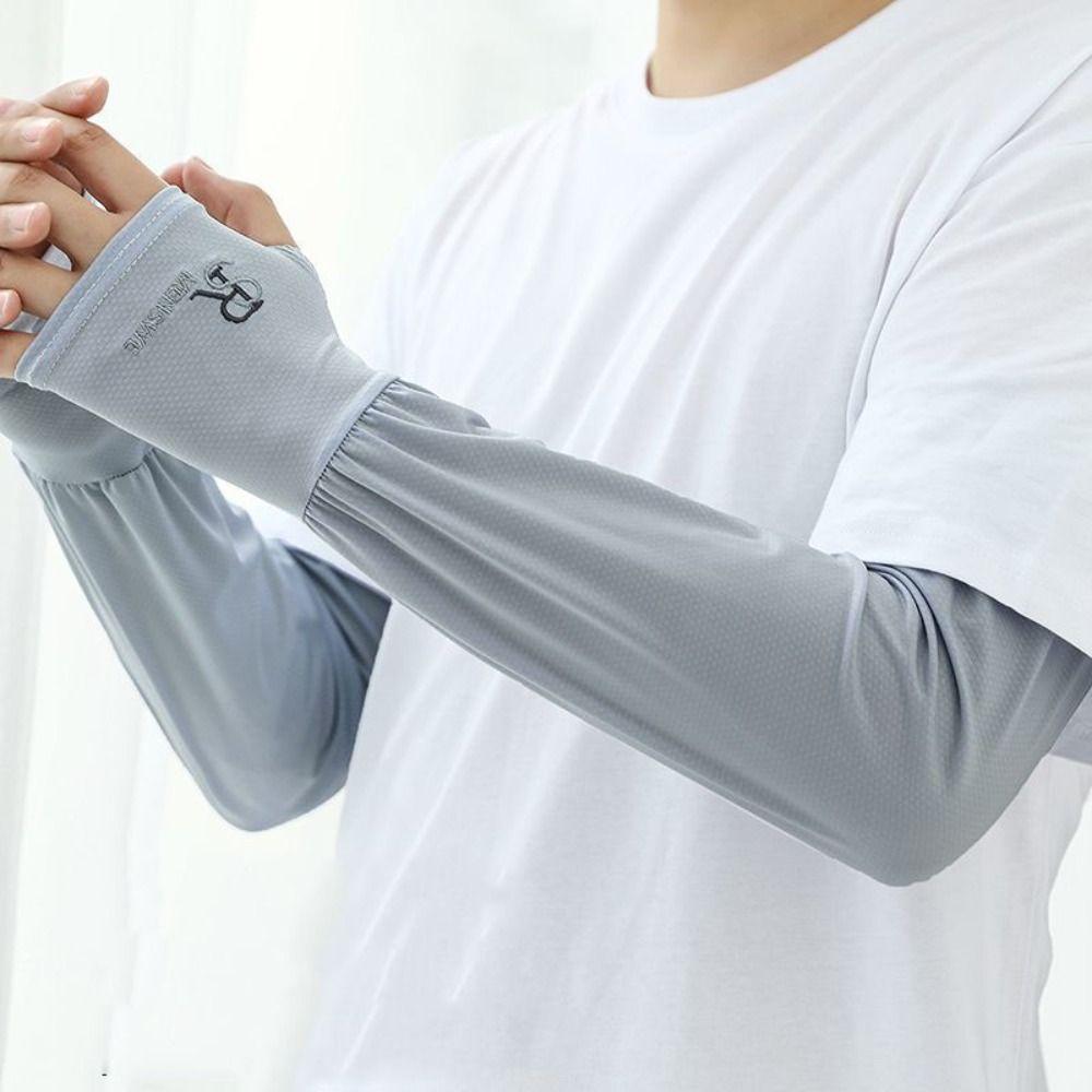 Однотонный солнцезащитный чехол с надписью «Sunscreen Sleeve» для защиты от солнца, дышащий, шелковый, женский чёрный
Однотонный солнцезащитный чехол с надписью «Sunscreen Sleeve» для защиты от солнца, дышащий, шелковый, женский чёрный