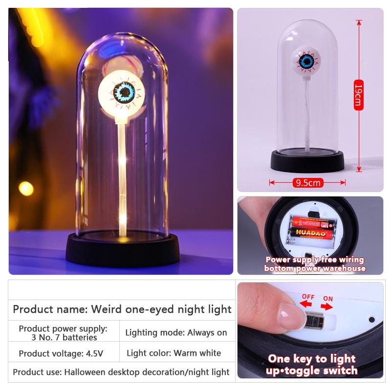 Светящийся одноглазый ночник Хэллоуинский декор Атмосферные светодиодные фонари Реквизит для оформления сцены тематической вечеринки Фестиваля призраков
Светящийся одноглазый ночник Хэллоуинский декор Атмосферные светодиодные фонари Реквизит для оформления сцены тематической вечеринки Фестиваля призраков