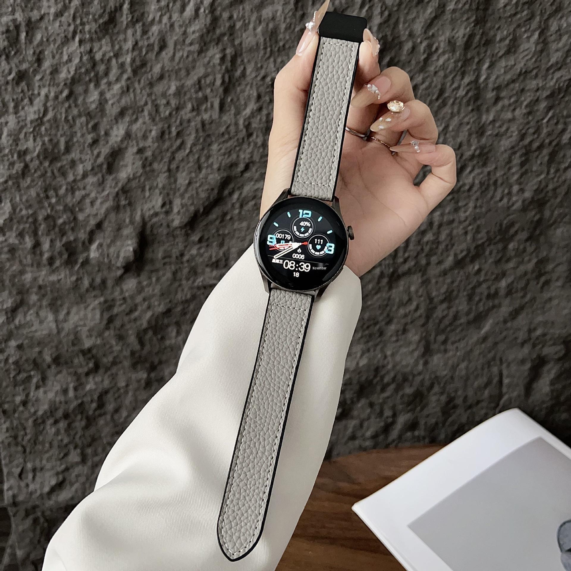 Compatible 22MM Leather Strap with Magnetic Buckle for Huawei/Samsung Watches - Lychee Grain Design. 22MM Compatible светло-серый
Compatible 22MM Leather Strap with Magnetic Buckle for Huawei/Samsung Watches - Lychee Grain Design. 22MM Compatible светло-серый