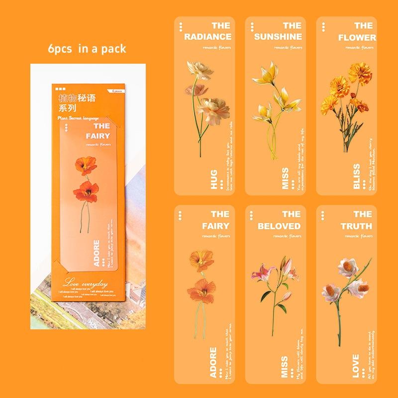 6pcs Plants Whisper PVC Bookmarks Set Nature Plants Flowers Transparent Marker Page Note Holder School Reading Gift A3099 помаранчевий
6pcs Plants Whisper PVC Bookmarks Set Nature Plants Flowers Transparent Marker Page Note Holder School Reading Gift A3099 помаранчевий