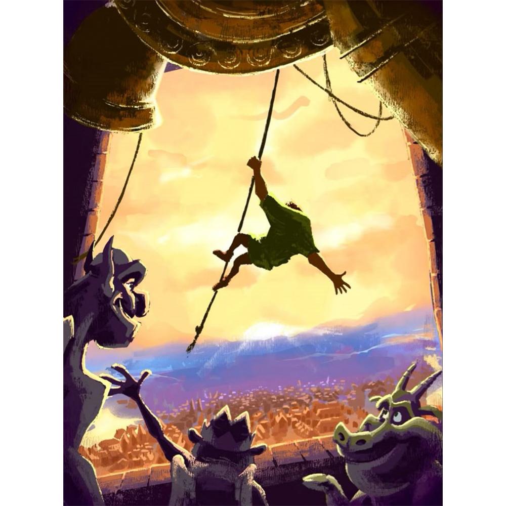 Disney Diamond Painting Hunchback of Notre Dame Scene Illustration Cute Cartoon Crossstitch Complete Set of Creative Sewingmosaic 5D DIYhomedecoration Round 20x30cm
Disney Diamond Painting Hunchback of Notre Dame Scene Illustration Cute Cartoon Crossstitch Complete Set of Creative Sewingmosaic 5D DIYhomedecoration Round 20x30cm
