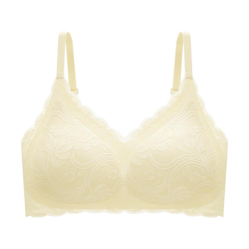 New big breasts show small seamless underwear women s thin fixed cup without steel ring closing breast gathering bra 2XL лимонно-жовтий колір
New big breasts show small seamless underwear women s thin fixed cup without steel ring closing breast gathering bra 2XL лимонно-жовтий колір