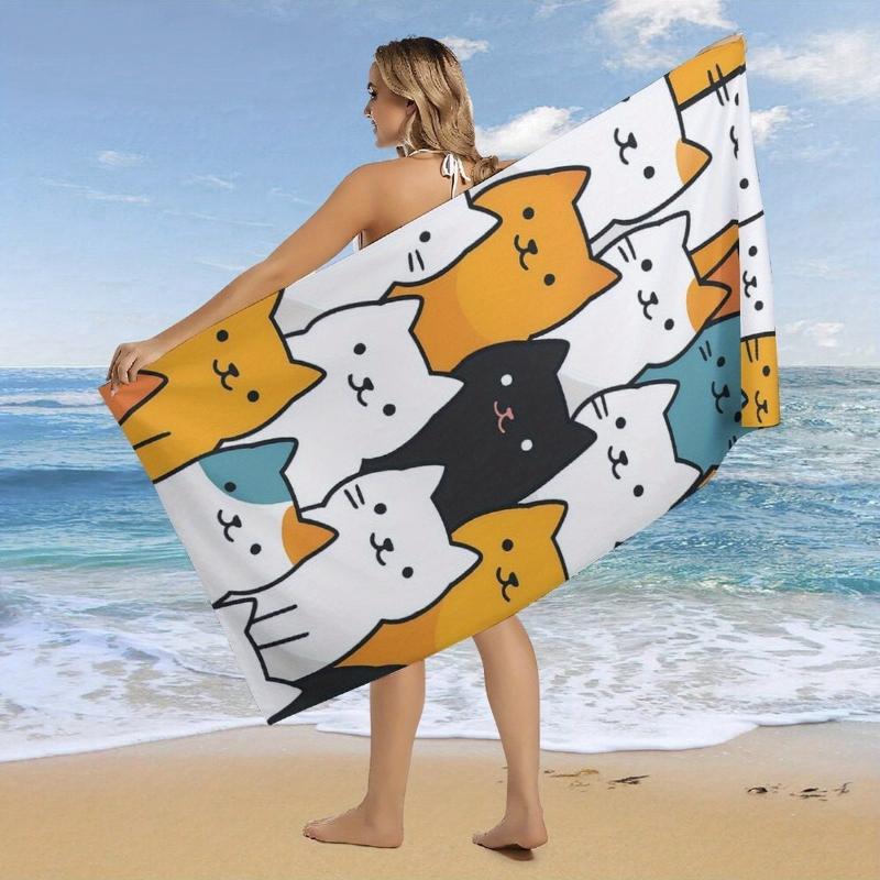 Extra Large Quick-Dry Beach Towel Super Absorbent Bath,Gym Towel with Cute Multi-Cat Faces Design Soft Microfiber Towel Travel W40*H60(CM)
Extra Large Quick-Dry Beach Towel Super Absorbent Bath,Gym Towel with Cute Multi-Cat Faces Design Soft Microfiber Towel Travel W40*H60(CM)